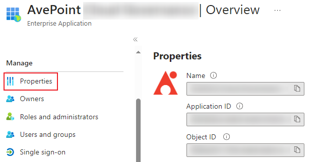 Clicking Properties.