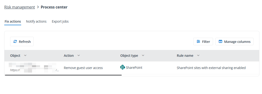 The Process center page.