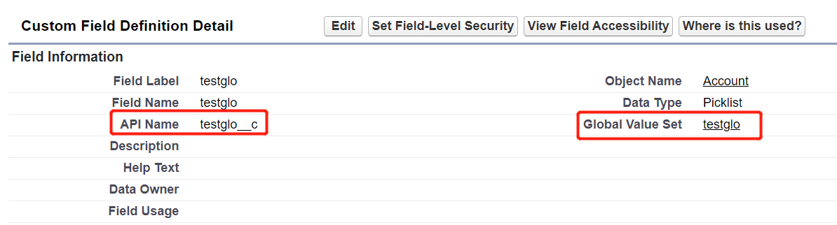  The Global Value Set.