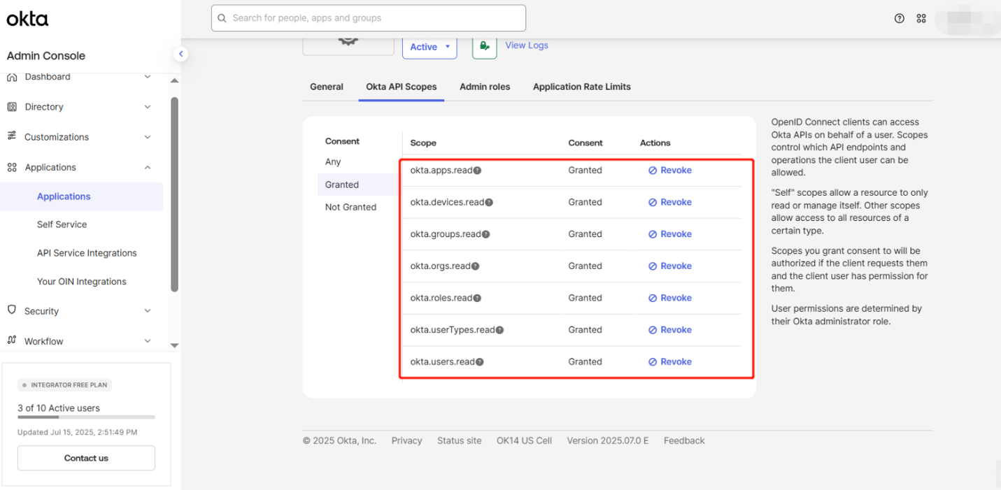 Grant permissions for the app.