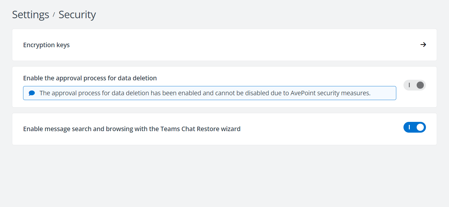 The Settings > Security.