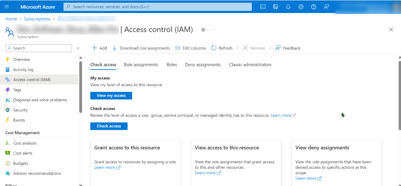 Access control (IAM).