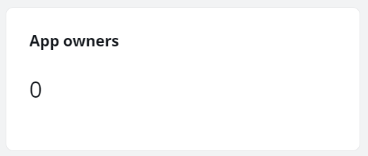 The App owners card.