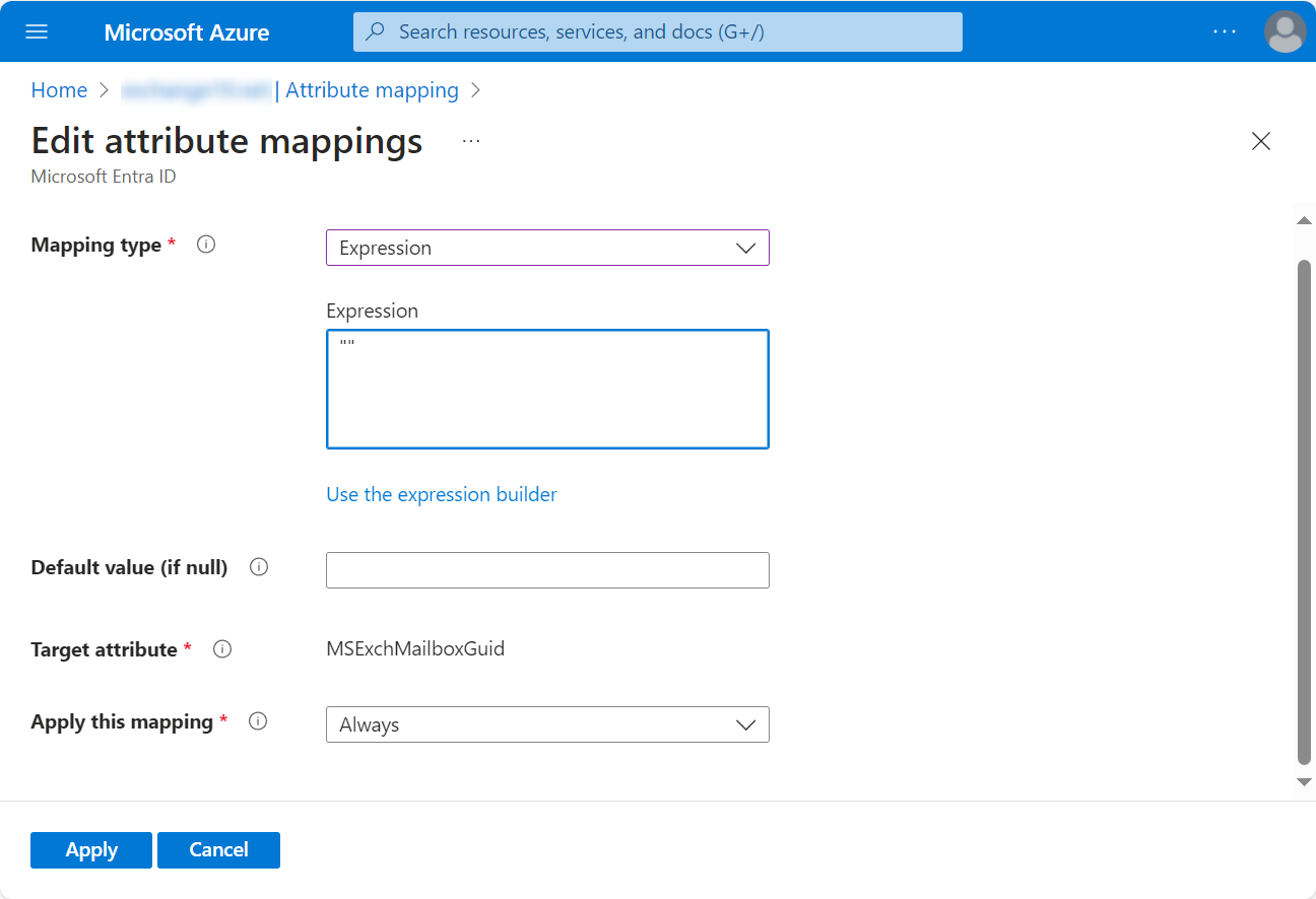Edit attribute mappings page.