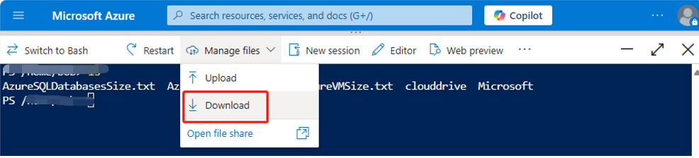 The Download button.