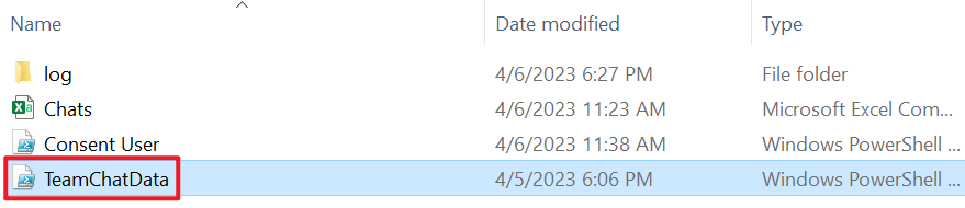 TeamChatData.ps1 file
