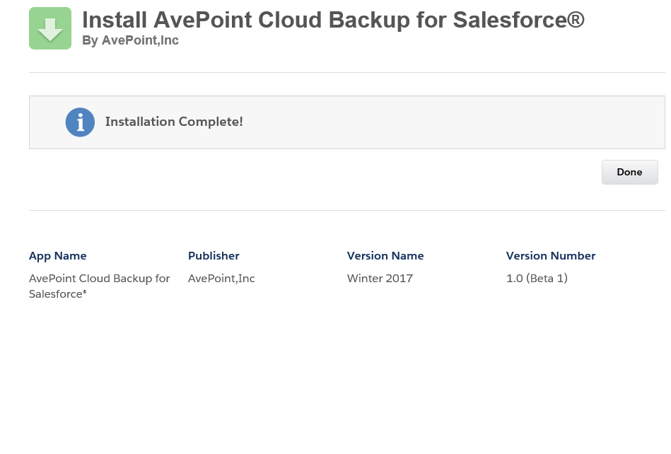Confirming installation.